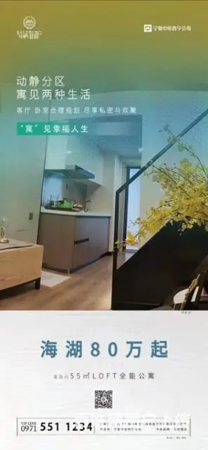 海湖新区loft公寓出售，支持贷款 - 图片 3