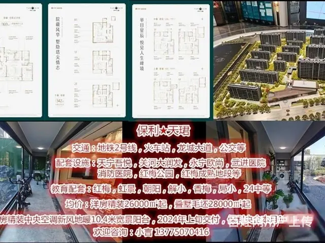 D铁口天宁红梅主芯保利天珺洋墅双公园火车站精装均26000起 - 图片 4
