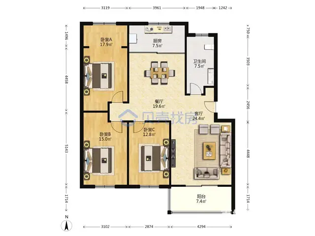 十一中旁居住成本低，生活便利送大储 - 图片 4