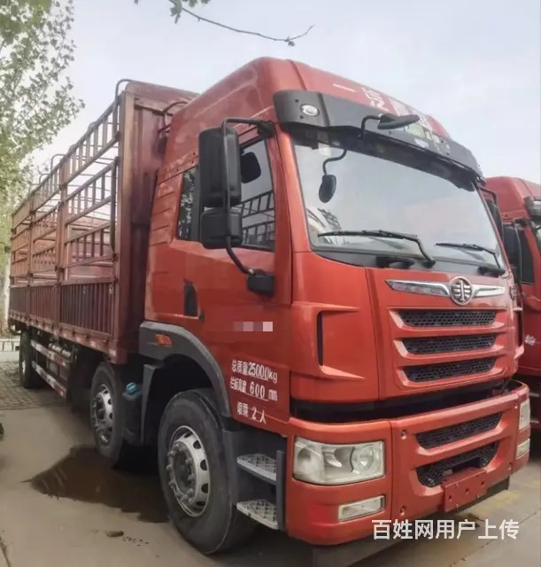 19年3月解放前四后四7.7米高栏货车 - 图片