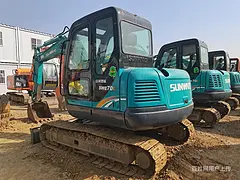国产山河智能70二手挖掘机干活好帮手齐齐哈尔