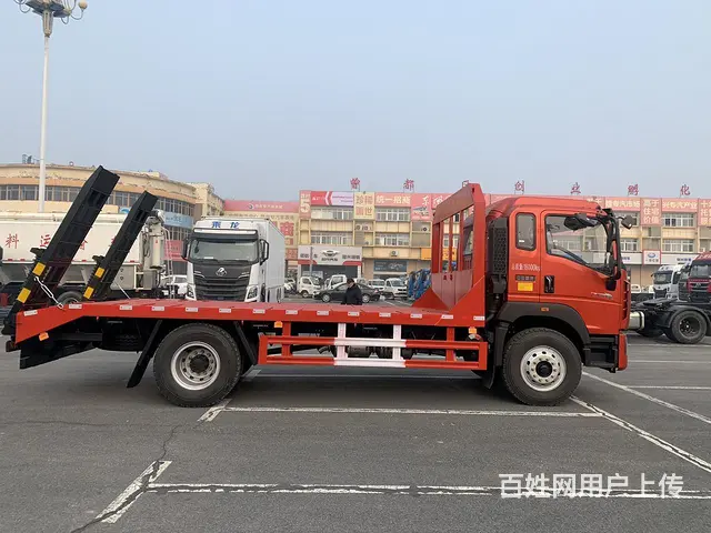 重汽新款国六单桥15吨挖机拖车 可上京牌 - 图片 1