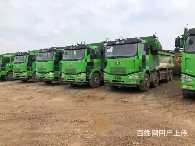 11台17年国五解放J6前四后八自卸车320马力 - 图片 1