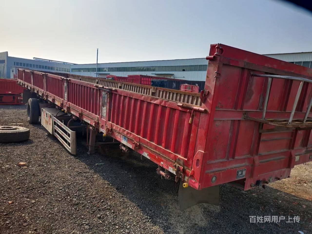 13标箱侧翻半挂车 富华桥 新式小鹅颈 手续齐全