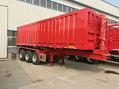 梁山挂车直销各种 半挂车 高栏 后翻 侧翻自卸