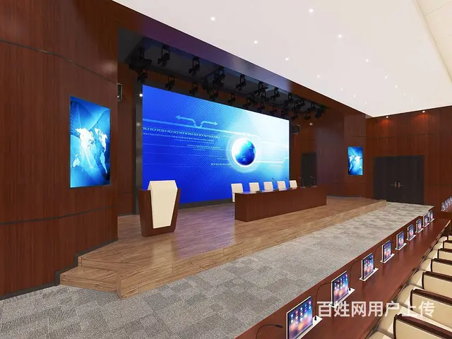 合肥大型多功能报告厅装修，打造美观实用商务空间设计 - 图片 3