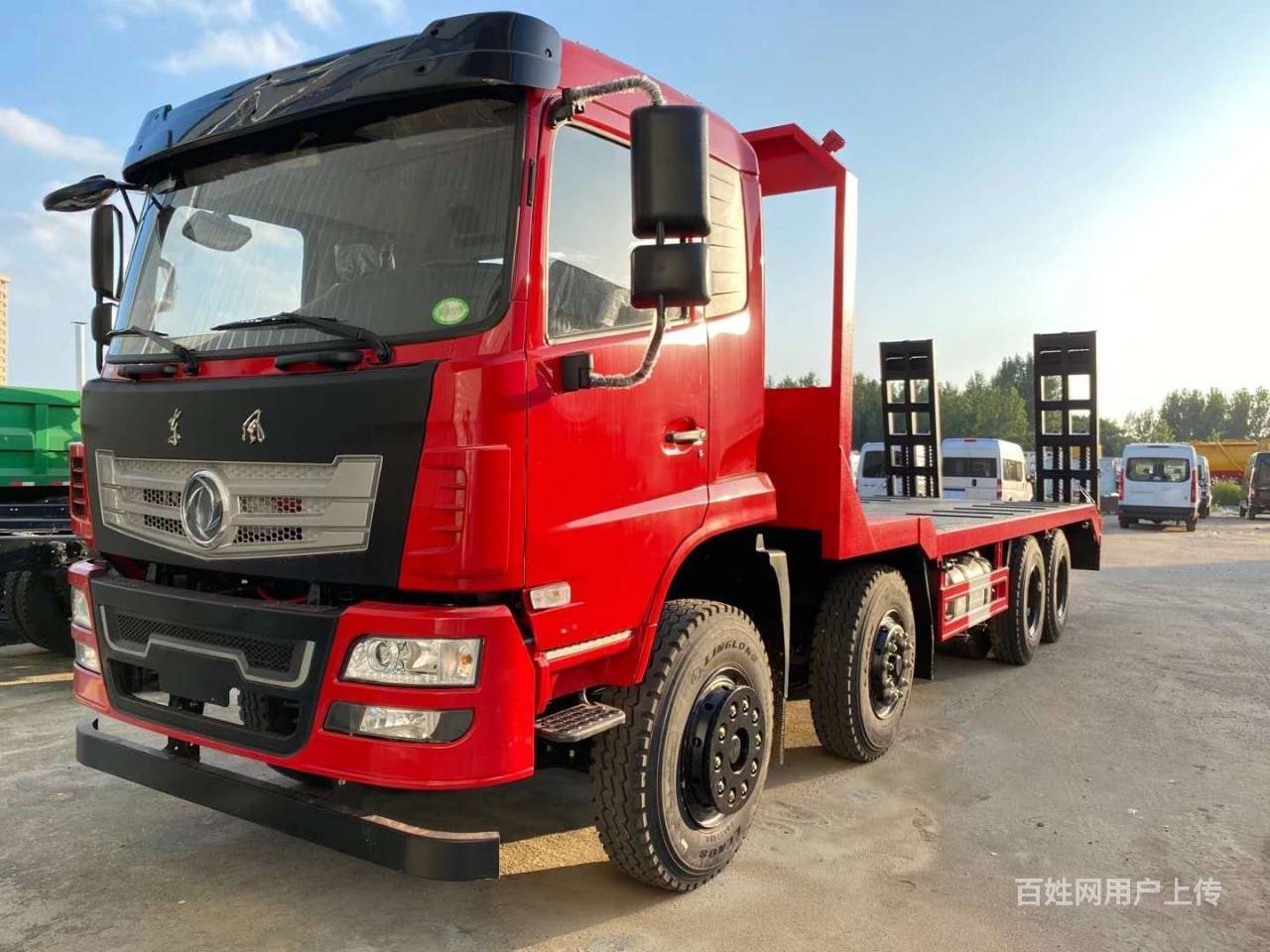 【图】- 东风前四后八轻量化平板车20吨不超载300马力 - 丹东振兴货车
