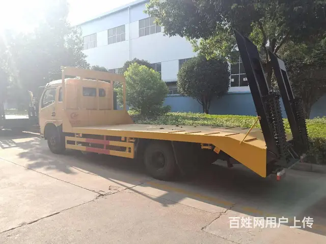 东风多利卡4米4轴距黄牌平板车拉120挖机现车出售 - 图片 7