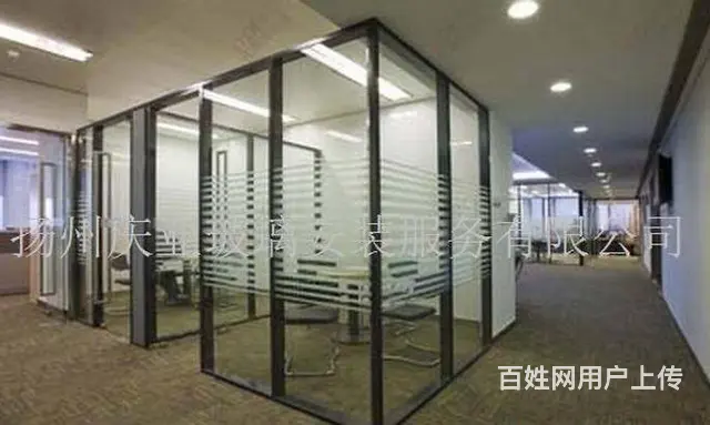 扬州【庆亚】定做玻璃门、感应门、玻璃隔断安装报价 - 图片 1