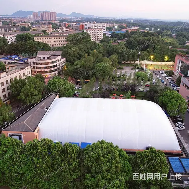 承建气膜结构体育馆，室内恒温游泳池，充气膜工程设计 - 图片 2