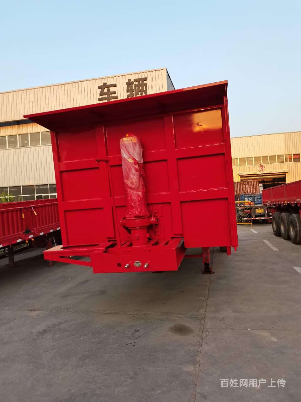 厂家直销8米后翻自卸半挂车 60公分高 轻型设计
