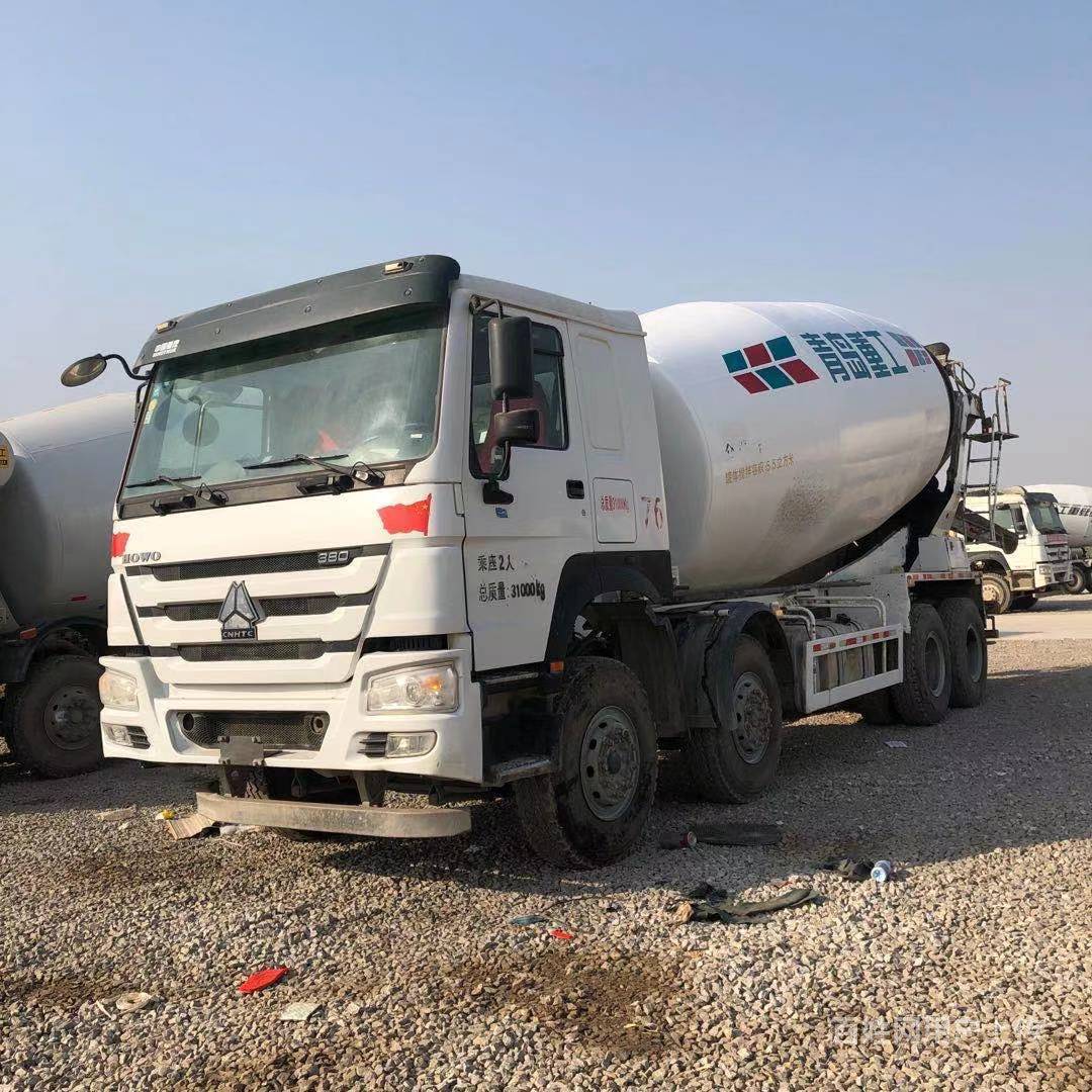 18年二手豪沃搅拌车大20方前四后八 380马力