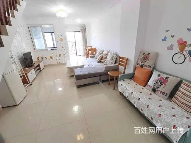 香槟小城复式公寓电梯中高层精装2房2厅南向光线足家电齐拎包住 - 图片 2