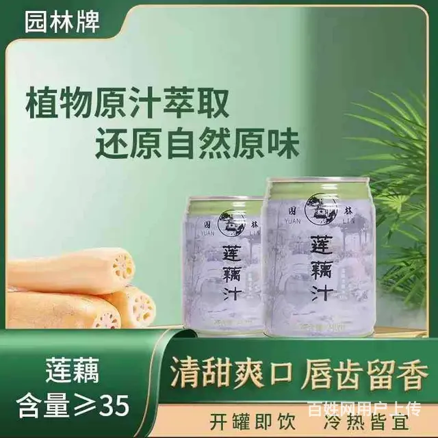 园林牌莲藕汁清甜网红饮品植物萃取苏式原味解暑饮料 - 图片 1