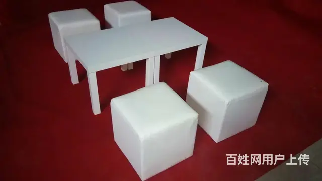 苏州高脚桌椅宴会儿童桌椅冷餐桌椅塑料靠背椅吐司沙发 - 图片 6