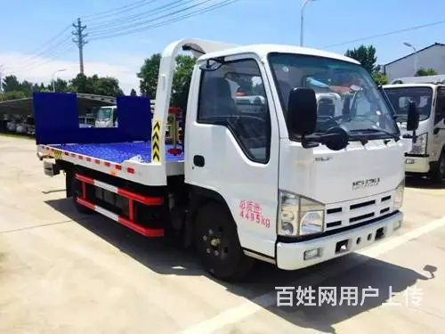 高端轻卡进口发动机  五十铃清障车平板一拖二精品推 - 图片 3