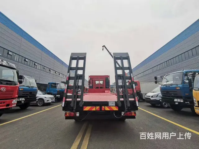 拖大型40吨挖掘机压路机平板车 解放前四后八拖板车 - 图片 4