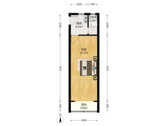 拱北关口都市广场电梯精装大公寓出租，租价1800。近关口 - 图片 8