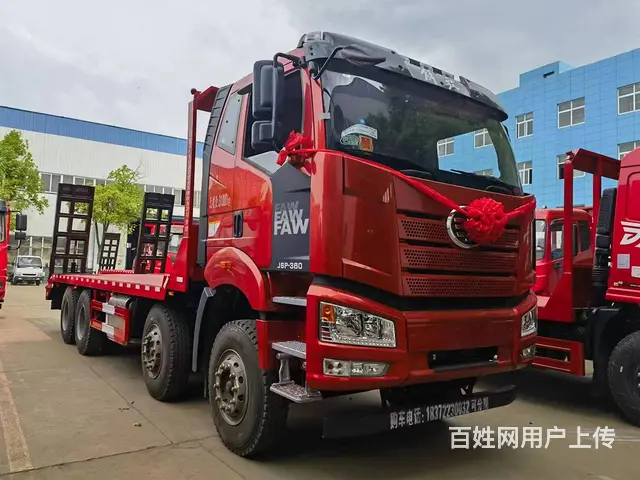 榆林解放后双桥挖机拖车 拖25吨35吨挖机拖板车拖车哪里买 - 图片 2