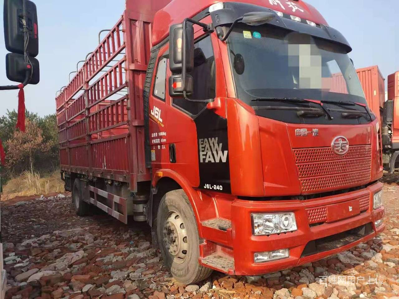 小解放 6米8高栏 单桥车国五排放 便宜转让带全保 - 汕尾海丰货车