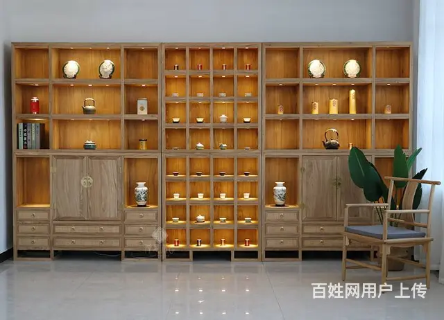 山东展柜工厂、专业定制烤漆柜台展台、眼镜、烟酒展架 - 图片 8