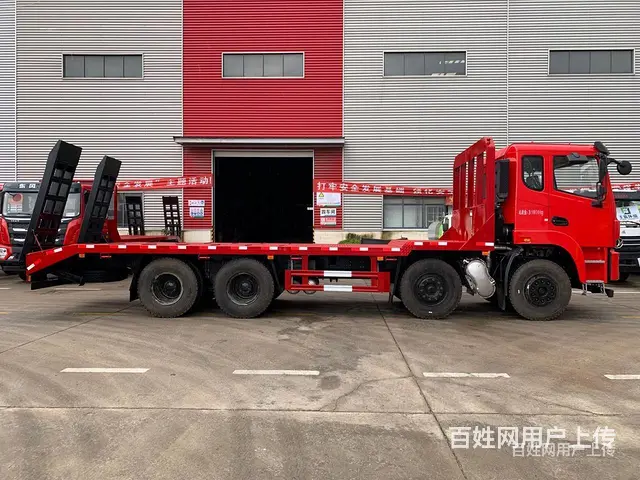 咸阳国六东风前四后八平板运输车总代直销手续齐全 - 图片 2