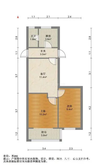 杭州西湖边 浣纱路两房朝南 天长本部 楼层高视野好 厨卫全明 - 图片 9
