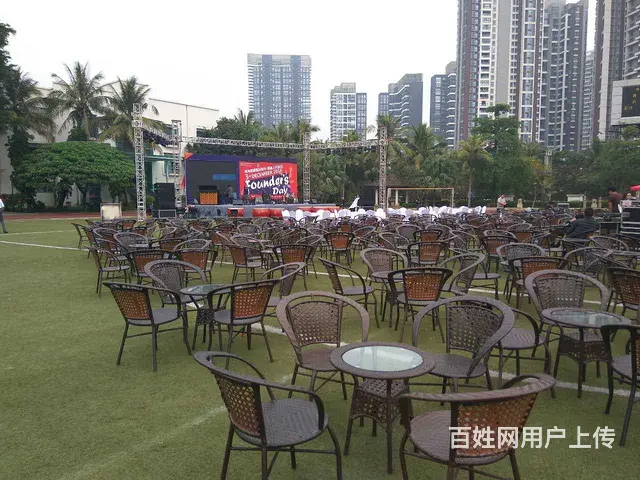 广州藤桌租赁，藤椅出租，藤桌椅出租，公园桌椅出租 - 图片 3