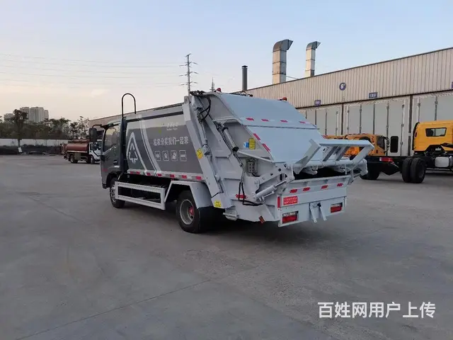 国六蓝牌小型4方小区生活垃圾车侧转挂桶垃圾车 现车低价出售来 - 图片 11