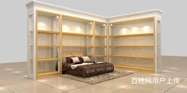 家纺床品展柜，展台定做，家纺店设计，装修，货柜定做 - 图片 9