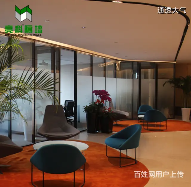 上海办公室玻璃隔断的应用现场实景 - 图片 3
