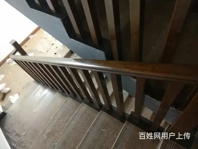 成都钢木楼梯实木楼梯栏杆扶手定制 - 图片 12