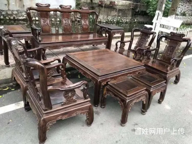梧州上门回收二手红木家具大红酸枝沙发桌椅老红木求购 - 图片 7