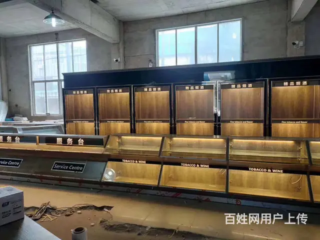 常州烟酒柜制作 烟酒货架 木质展示柜 - 图片 7