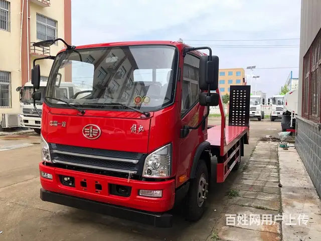 解放蓝牌平板车可拉120挖掘机全国包上户送车 - 图片 2