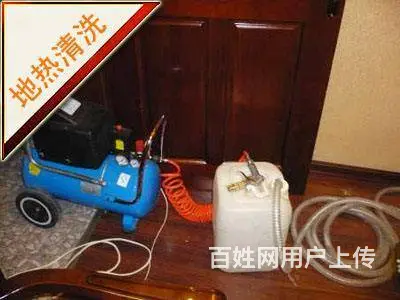 安装地热循环泵 分水器 清洗地热 暖气片清洗 - 图片