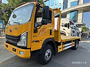 东莞小型挖机蓝牌平板车 拖60/80小挖机拖板车包上牌可分期
