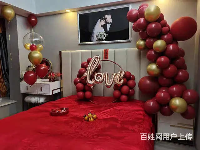揭阳 普宁婚房布置 气球拱门 订婚宴布置场地 - 图片 4