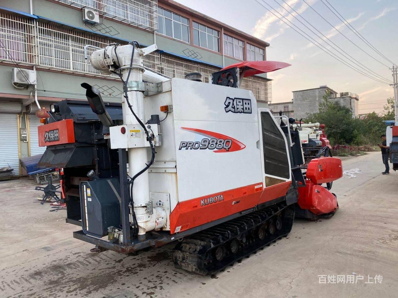 c转让18年精品久保田988收割机