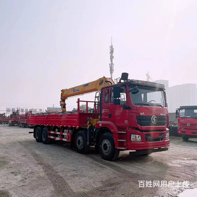 陕汽德龙前四后八14吨徐工随车吊 建筑工地 - 图片 3