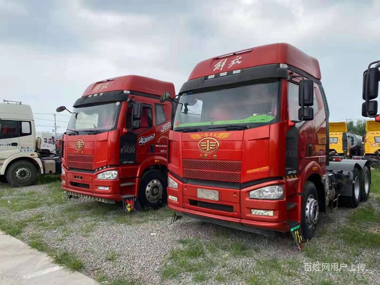 二手解放牵引车 锡柴奥威11升发动机 双驱轻体