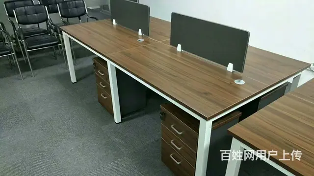 各种尺寸会议桌低价出售，老板桌员工桌椅铁皮柜 - 图片 5