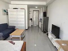 中央广场公寓 1室1厅 精装修地暖，可短租可月付