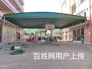 大型推拉雨棚仓库棚伸缩蓬篮球棚收缩帐篷移动遮阳棚活 - 图片 2