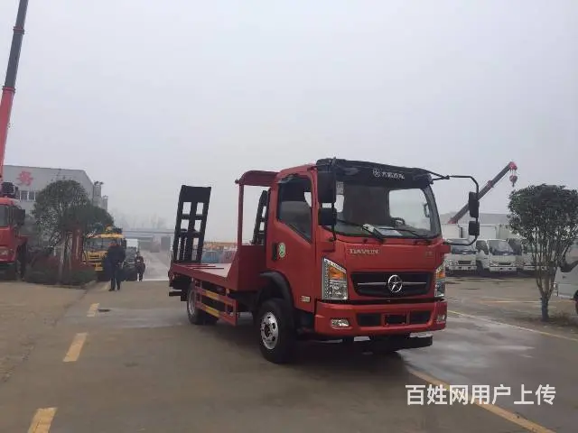 拉挖机的蓝牌平板车后八轮平板前四后八平板车 - 图片 11