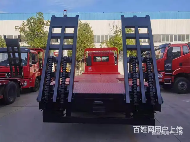 国六挖机平板运输车  玉柴245马力三轴拖车  拖20吨挖车 - 图片 8
