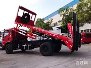菏泽东风4200轴距150挖机拖板车可分期付款