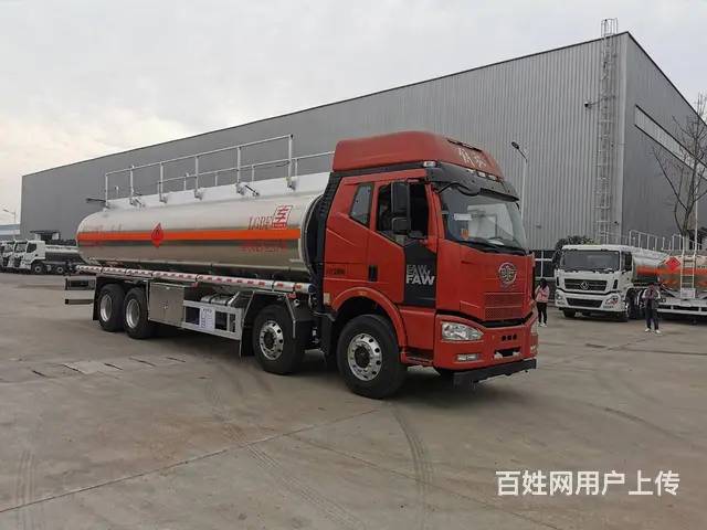 解放J6M前四后八27方铝合金运油车拉20吨不超重 - 图片 7