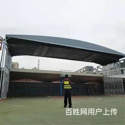 大型仓库棚停车棚物流棚膜结构景观棚夜宵烧烤棚仓库棚 - 图片 6