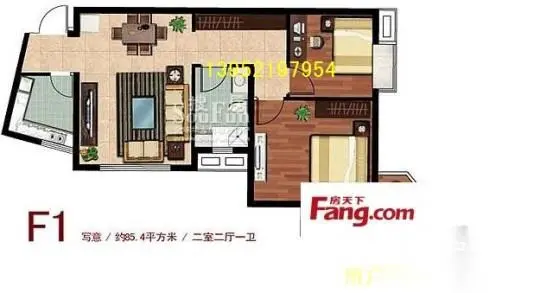 城置一室房精装干净整洁家具家电齐全采光好温馨家居 - 图片 8